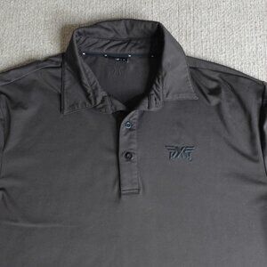 PXG Parsons Polo Shirt Medium Brown Solid Double Sided